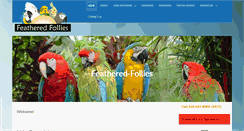 Desktop Screenshot of feathered-follies.com