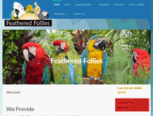 Tablet Screenshot of feathered-follies.com